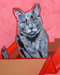 Pet Painting of a Cat